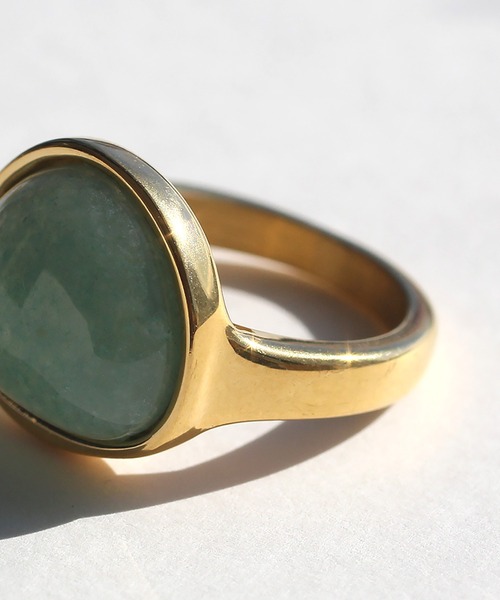 abaskdesign（アバスクデザイン）の「金属アレルギー対応 天然石 パワーストーンキャンディーリング（リング・レディース・グリーン/ブラウン/ピンク/イエロー/オレンジ/パープル/ライトブルー/ブラック・14号/9号/11号/16号）」の17枚目の写真