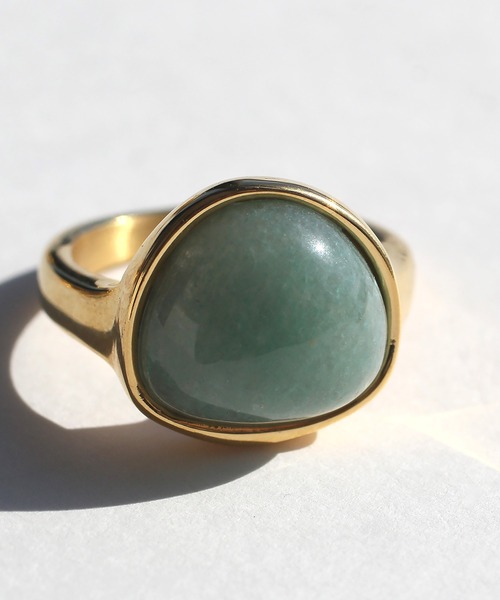 abaskdesign（アバスクデザイン）の「金属アレルギー対応 天然石 パワーストーンキャンディーリング（リング・レディース・グリーン/ブラウン/ピンク/イエロー/オレンジ/パープル/ライトブルー/ブラック・14号/9号/11号/16号）」の16枚目の写真