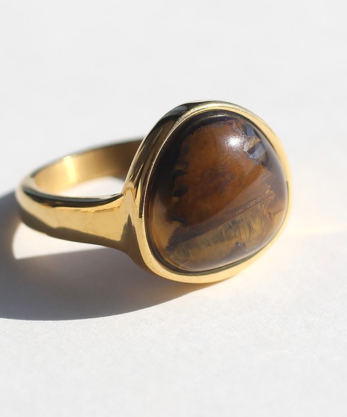 abaskdesign（アバスクデザイン）の「金属アレルギー対応 天然石 パワーストーンキャンディーリング（リング・レディース・グリーン/ブラウン/ピンク/イエロー/オレンジ/パープル/ライトブルー/ブラック・14号/9号/11号/16号）」の15枚目の写真