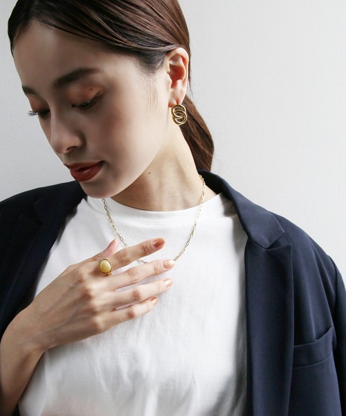 abaskdesign（アバスクデザイン）の「金属アレルギー対応 天然石 パワーストーンキャンディーリング（リング・レディース・グリーン/ブラウン/ピンク/イエロー/オレンジ/パープル/ライトブルー/ブラック・14号/9号/11号/16号）」の11枚目の写真