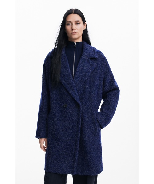 Desigual(デシグアル)の「SICILIA オーバーコート(チェスターコート・レディース・ブルー・S/M/L/XL/XS)」の2枚目の写真