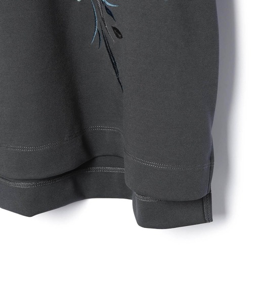 JUNRED（ジュンレッド）の「フラワー刺繍オーバーサイズTシャツ（Tシャツ/カットソー・メンズ・ライトグレー/ホワイト/ブラック・L/M/S）」の11枚目の写真