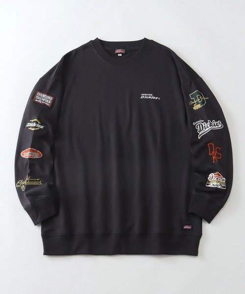 Dickies(ディッキーズ)の「【GENUINE DICKIES/ジェニュインディッキーズ】スリーブ刺繍ロゴ スウェット トレーナー(スウェット・レディース・オートミール/スミクロ/杢グレー・M/L)」の2枚目の写真