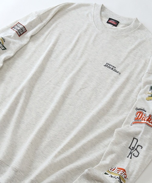 Dickies(ディッキーズ)の「【GENUINE DICKIES/ジェニュインディッキーズ】スリーブ刺繍ロゴ スウェット トレーナー(スウェット・レディース・オートミール/スミクロ/杢グレー・M/L)」の7枚目の写真