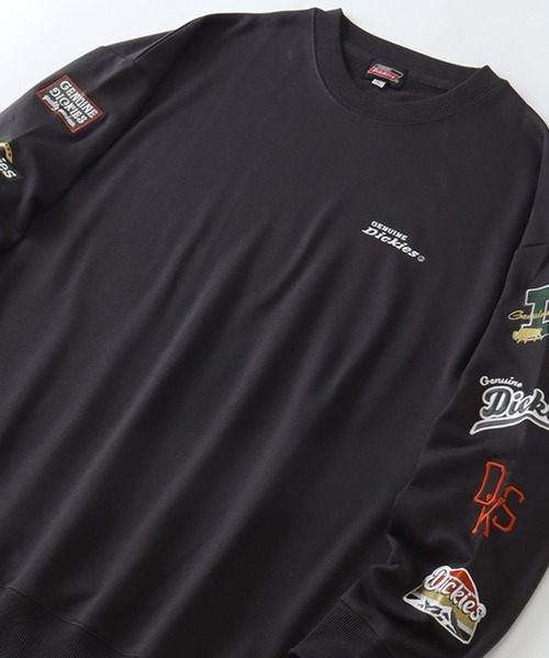 Dickies(ディッキーズ)の「【GENUINE DICKIES/ジェニュインディッキーズ】スリーブ刺繍ロゴ スウェット トレーナー(スウェット・レディース・オートミール/スミクロ/杢グレー・M/L)」の5枚目の写真