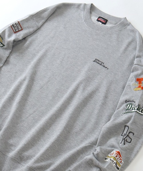 Dickies(ディッキーズ)の「【GENUINE DICKIES/ジェニュインディッキーズ】スリーブ刺繍ロゴ スウェット トレーナー(スウェット・レディース・オートミール/スミクロ/杢グレー・M/L)」の6枚目の写真