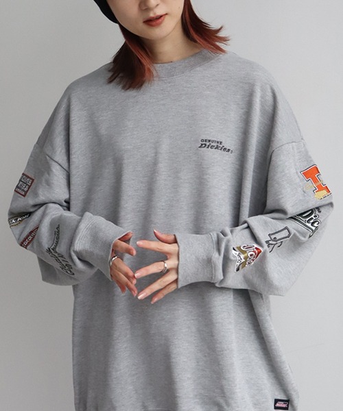 Dickies(ディッキーズ)の「【GENUINE DICKIES/ジェニュインディッキーズ】スリーブ刺繍ロゴ スウェット トレーナー(スウェット・レディース・オートミール/スミクロ/杢グレー・M/L)」の22枚目の写真