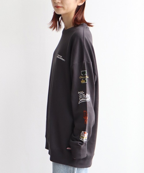 Dickies(ディッキーズ)の「【GENUINE DICKIES/ジェニュインディッキーズ】スリーブ刺繍ロゴ スウェット トレーナー(スウェット・レディース・オートミール/スミクロ/杢グレー・M/L)」の17枚目の写真