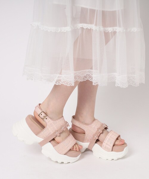 【セール】フラワーベルトスポサン（サンダル）｜ESPERANZA（エスペランサ）