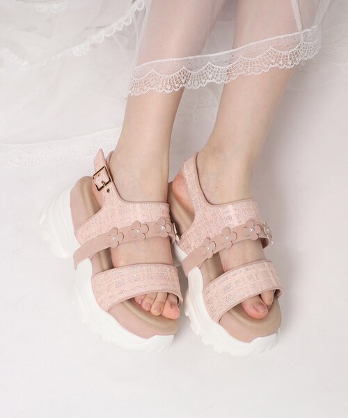 【セール】フラワーベルトスポサン（サンダル）｜ESPERANZA（エスペランサ）