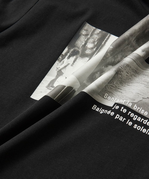 ROPE' PICNIC（ロペピクニック）の「RENUフォトTシャツ/冷感（Tシャツ/カットソー・レディース・ホワイト系その他2/ブラック/ホワイト系その他・38）」の6枚目の写真