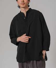 EDIFICE | 《追加》ドレーピー 8分袖 バンドカラープルオーバーシャツ(シャツ/ブラウス)