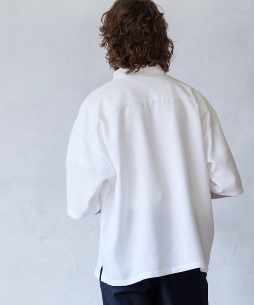 coca（coca）（コカ）の「半袖パナマシャツ（シャツ/ブラウス・メンズ・ホワイト/ライトブルー・M/L）」の12枚目の写真