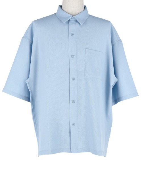 coca（coca）（コカ）の「半袖パナマシャツ（シャツ/ブラウス・メンズ・ホワイト/ライトブルー・M/L）」の10枚目の写真