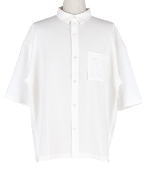 coca（coca）（コカ）の「半袖パナマシャツ（シャツ/ブラウス・メンズ・ホワイト/ライトブルー・M/L）」の11枚目の写真