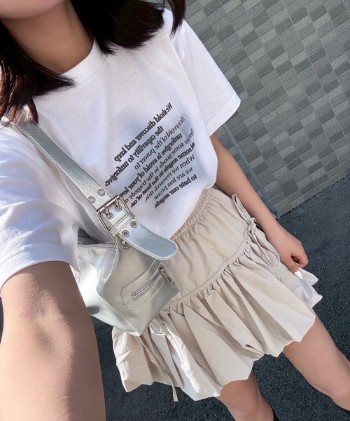 fiere(フィエール)の「リボンレタリング半袖Tシャツ(Tシャツ/カットソー・レディース・ホワイト/A/B/D/E/C・L/M/S/XL/X-SMALL/SMALL/MEDIUM/LARGE)」の17枚目の写真