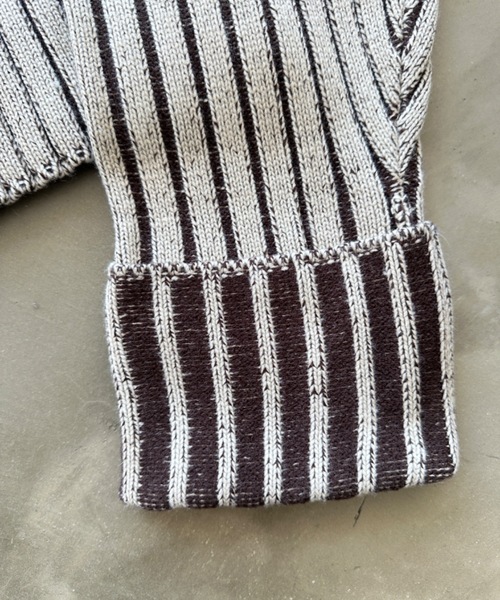 SHAGGIE(シャギー)の「プレーティングクルーネックニット(ニット/セーター・レディース・ブラウン/ネイビー/ライトグレー・FREE)」の15枚目の写真