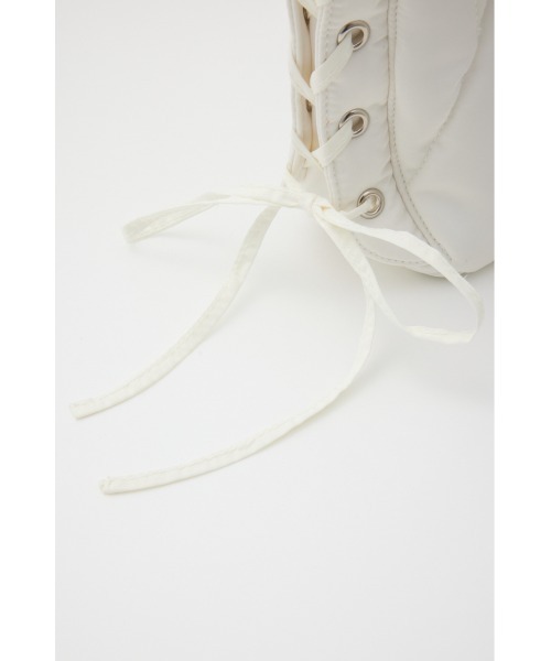 SLY(スライ)の「PADDING LACE UP BAG パディング レース アップ バッグ(ショルダーバッグ・レディース・オフホワイト/ブラック・FREE)」の8枚目の写真