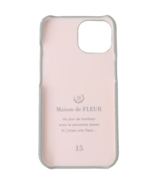 Maison de FLEUR(メゾンドフルール)の「リボンビジューアイフォン15ケース(スマホケース/カバー・レディース・ブラック/ピンクベージュ/ブルー系その他7・FREE)」の11枚目の写真
