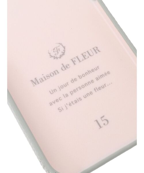 Maison de FLEUR(メゾンドフルール)の「リボンビジューアイフォン15ケース(スマホケース/カバー・レディース・ブラック/ピンクベージュ/ブルー系その他7・FREE)」の6枚目の写真