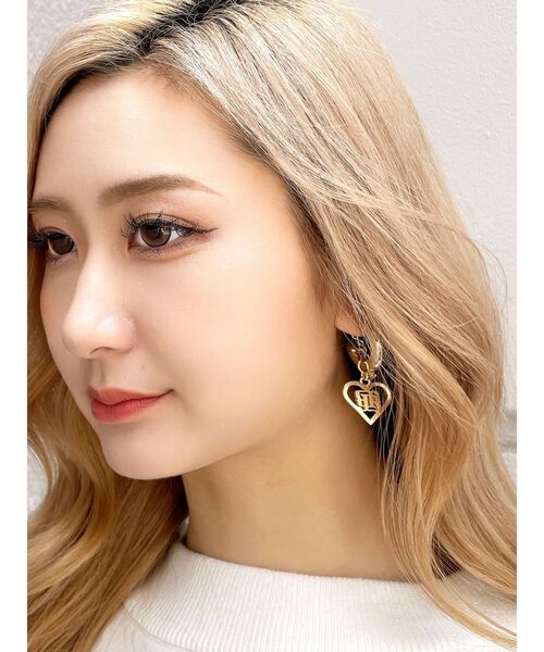 GYDA(ジェイダ)の「JEYSUS GYGYハートピアス(ピアス(両耳用)・レディース・シルバー/ゴールド・FREE)」の10枚目の写真