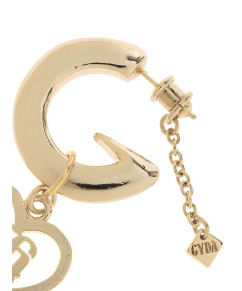 GYDA(ジェイダ)の「JEYSUS GYGYハートピアス(ピアス(両耳用)・レディース・シルバー/ゴールド・FREE)」の5枚目の写真