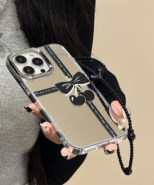 ミラーケース ストラップ付き iPhoneケース スマホケース iPhone15 14