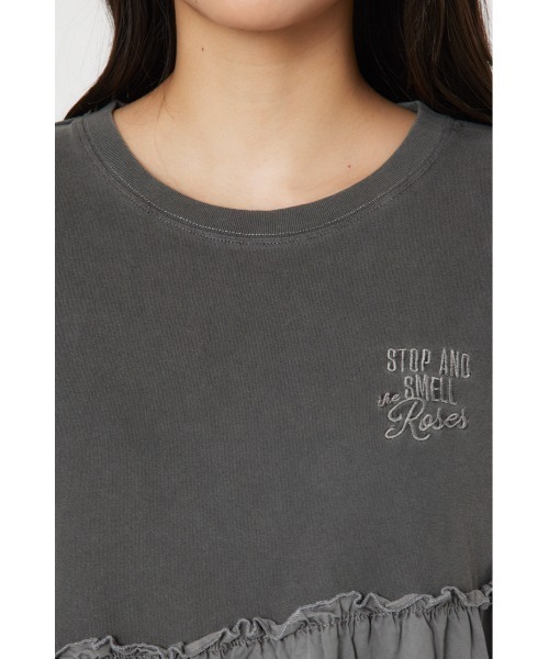 RODEO CROWNS WIDE BOWL（ロデオクラウンズワイドボウル）の「ピグメントギャザードッキングワンピース（ワンピース・レディース・オフホワイト/ブラック/ピンク/グリーン・FREE）」の9枚目の写真