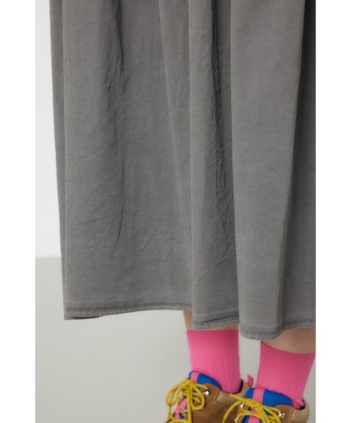 RODEO CROWNS WIDE BOWL（ロデオクラウンズワイドボウル）の「ピグメントギャザードッキングワンピース（ワンピース・レディース・オフホワイト/ブラック/ピンク/グリーン・FREE）」の5枚目の写真