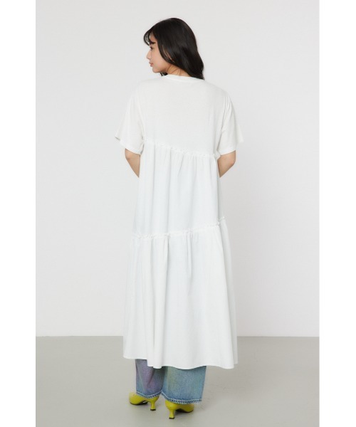 RODEO CROWNS WIDE BOWL（ロデオクラウンズワイドボウル）の「ピグメントギャザードッキングワンピース（ワンピース・レディース・オフホワイト/ブラック/ピンク/グリーン・FREE）」の22枚目の写真