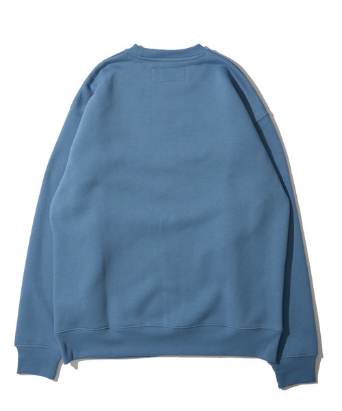 UNIVERSAL OVERALL（ユニバーサルオーバーオール）の「【UNIVERSAL OVERALL】T/C SWEAT CHICAGO FLOCKY PRINT / フロッキープリント裏起毛スウェットプルオーバー（スウェット・レディース・ブラック/ホワイト/グレー/オレンジ/ブルー/オートミール/ネイビー・SMALL/MEDIUM/LARGE/X-LARGE）」の15枚目の写真