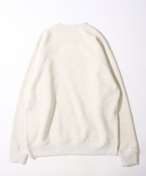 UNIVERSAL OVERALL（ユニバーサルオーバーオール）の「【UNIVERSAL OVERALL】T/C SWEAT CHICAGO FLOCKY PRINT / フロッキープリント裏起毛スウェットプルオーバー（スウェット・レディース・ブラック/ホワイト/グレー/オレンジ/ブルー/オートミール/ネイビー・SMALL/MEDIUM/LARGE/X-LARGE）」の19枚目の写真