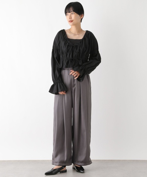 セール】2タック光沢パンツ 125331（その他パンツ）｜LEPSIM