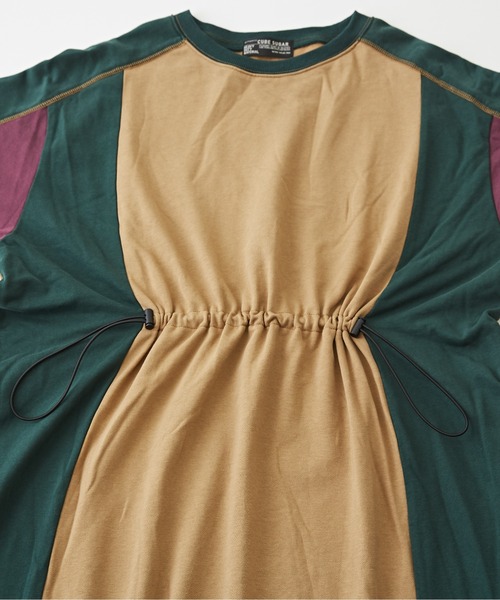 CUBE SUGAR（キューブシュガー）の「配色切替スウェットドロストワンピース（ワンピース・レディース・ブラック/グレー/ベージュ・M）」の16枚目の写真