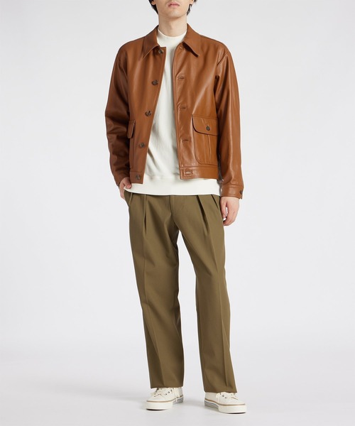 【希少】ポールスミス　短丈レザーブルゾン Paul Smith COLLECTION（ポールスミスコレクション）の「LEATHER