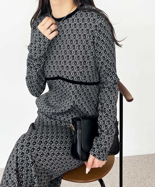 nelliy.(ネルリー)の「フラワージャカードパイピングワンピース(ワンピース・レディース・ブラック・MEDIUM/LARGE)」の22枚目の写真