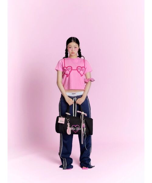RUNWAY channel(ランウェイチャネル)の「【YEGG】Bikini T-shirt(Tシャツ/カットソー・レディース・ホワイト/ピンク・FREE)」の4枚目の写真