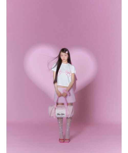RUNWAY channel(ランウェイチャネル)の「【YEGG】Bikini T-shirt(Tシャツ/カットソー・レディース・ホワイト/ピンク・FREE)」の5枚目の写真