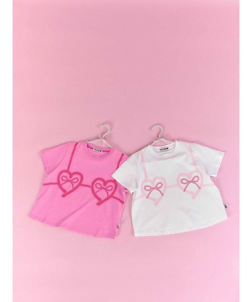 RUNWAY channel(ランウェイチャネル)の「【YEGG】Bikini T-shirt(Tシャツ/カットソー・レディース・ホワイト/ピンク・FREE)」の8枚目の写真