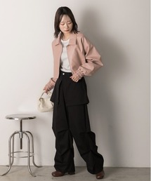 ad thie（アドティエ）の「ショート ライダースジャケット（ライダースジャケット）」