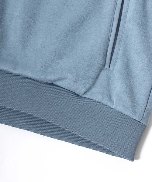 【セール】(What it isNt） ART BY MARK GONZALES/(ワットイットイズント) アートバイマークゴンザレス オーバーサイズ カットスウェード バックプリント ロゴ ワンポイント刺繍 ライン トラックジャケット/ジャージ/レディース メンズ（ブルゾン）｜（What it isNt）ART BY MARKGONZALES（ワットイットイズント）