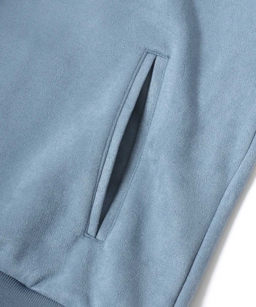 【セール】(What it isNt） ART BY MARK GONZALES/(ワットイットイズント) アートバイマークゴンザレス オーバーサイズ カットスウェード バックプリント ロゴ ワンポイント刺繍 ライン トラックジャケット/ジャージ/レディース メンズ（ブルゾン）｜（What it isNt）ART BY MARKGONZALES（ワットイットイズント）