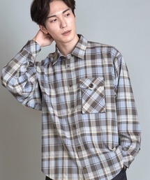 【NO ID.】Check Shirt with Necktie / ネクタイ 付 チェック シャツ