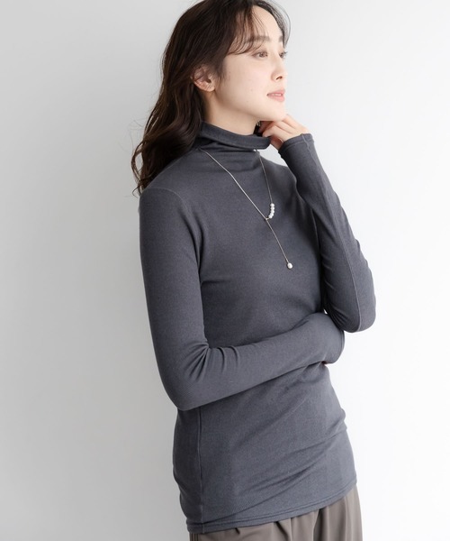 Elura(エルーラ)の「ジンジャーモイストタートル/133670(Tシャツ/カットソー・レディース・グリーン/ライトブルー/チャコールグレー/ホワイト/ブラック/ライトイエロー/ブラック系その他/フューシャピンク・LARGE/SMALL/MEDIUM)」の18枚目の写真