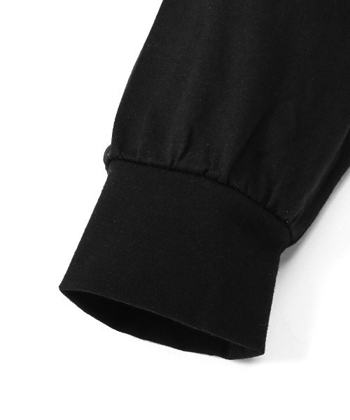 LUXSTYLE（ラグスタイル）の「ワンポイントフラワーサガラ刺繍ロンT（Tシャツ/カットソー・メンズ・ホワイト/ブラック・M/L）」の15枚目の写真