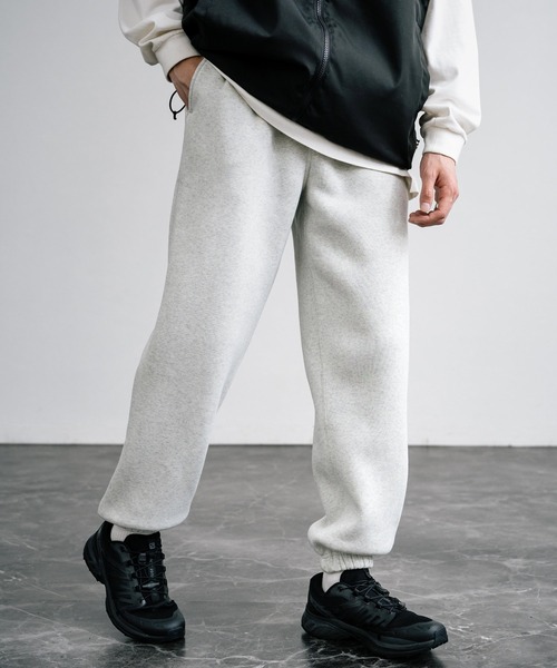 Rocky Monroe（ロッキーモンロー）の「ルーズシルエット ヘビーウェイト裏起毛スウェットパンツ（スウェットパンツ・メンズ・ブラック/ライトブラウン/グリーン/オートミール/チャコール・LL/M/L）」の4枚目の写真