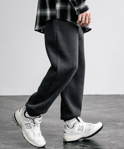 Rocky Monroe（ロッキーモンロー）の「ルーズシルエット ヘビーウェイト裏起毛スウェットパンツ（スウェットパンツ・メンズ・ブラック/ライトブラウン/グリーン/オートミール/チャコール・LL/M/L）」の2枚目の写真