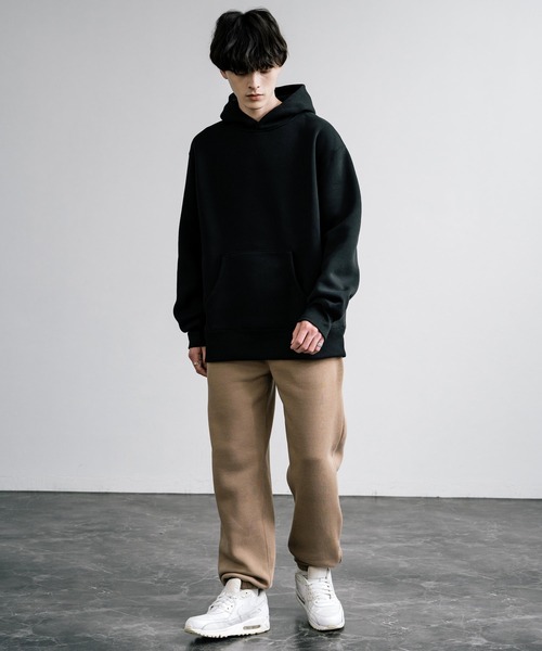 Rocky Monroe（ロッキーモンロー）の「ルーズシルエット ヘビーウェイト裏起毛スウェットパンツ（スウェットパンツ・メンズ・ブラック/ライトブラウン/グリーン/オートミール/チャコール・LL/M/L）」の9枚目の写真