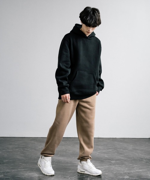 Rocky Monroe（ロッキーモンロー）の「ルーズシルエット ヘビーウェイト裏起毛スウェットパンツ（スウェットパンツ・メンズ・ブラック/ライトブラウン/グリーン/オートミール/チャコール・LL/M/L）」の10枚目の写真