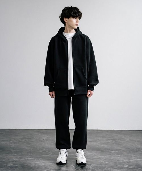 Rocky Monroe（ロッキーモンロー）の「ルーズシルエット ヘビーウェイト裏起毛スウェットパンツ（スウェットパンツ・メンズ・ブラック/ライトブラウン/グリーン/オートミール/チャコール・LL/M/L）」の6枚目の写真